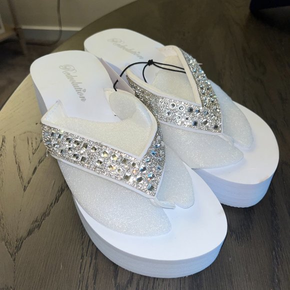 🌸🥂HOST PICK🥂🌸 Platform Jewel Wedge Sandals - Picture 6 of 6